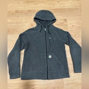 Carhartt Dark Gray fleece zip up jacket